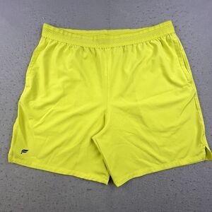 Fabletics Fundamental Shorts Men's XL Neon Yellow Athletic Running Stretch Gym